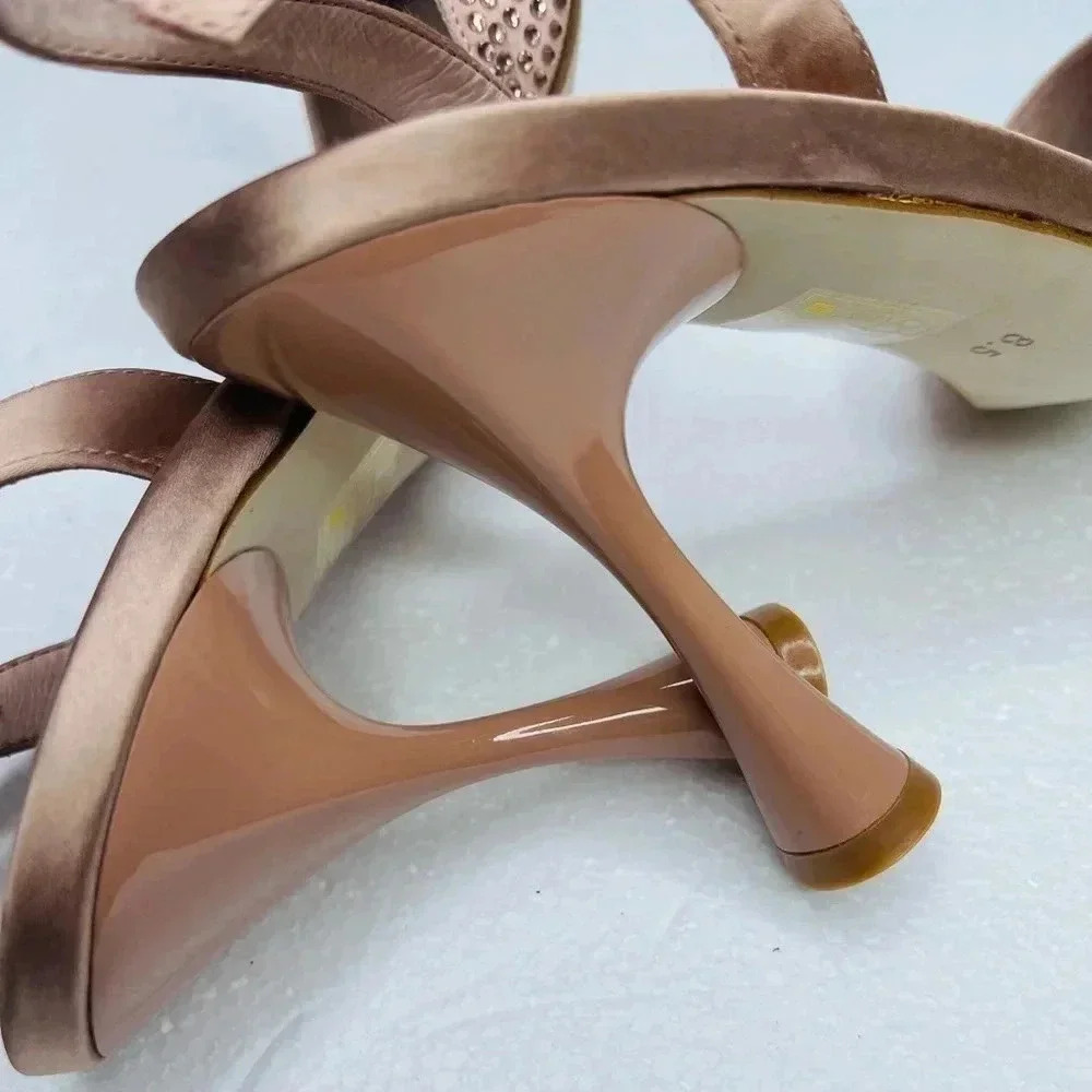 Jeffrey Campbell Zivote slingback pump heels size 8.5 embellished - Picture 11 of 11